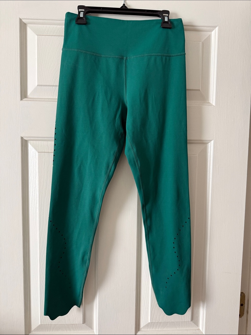 High-Waist Emerald Green Performance Leggings